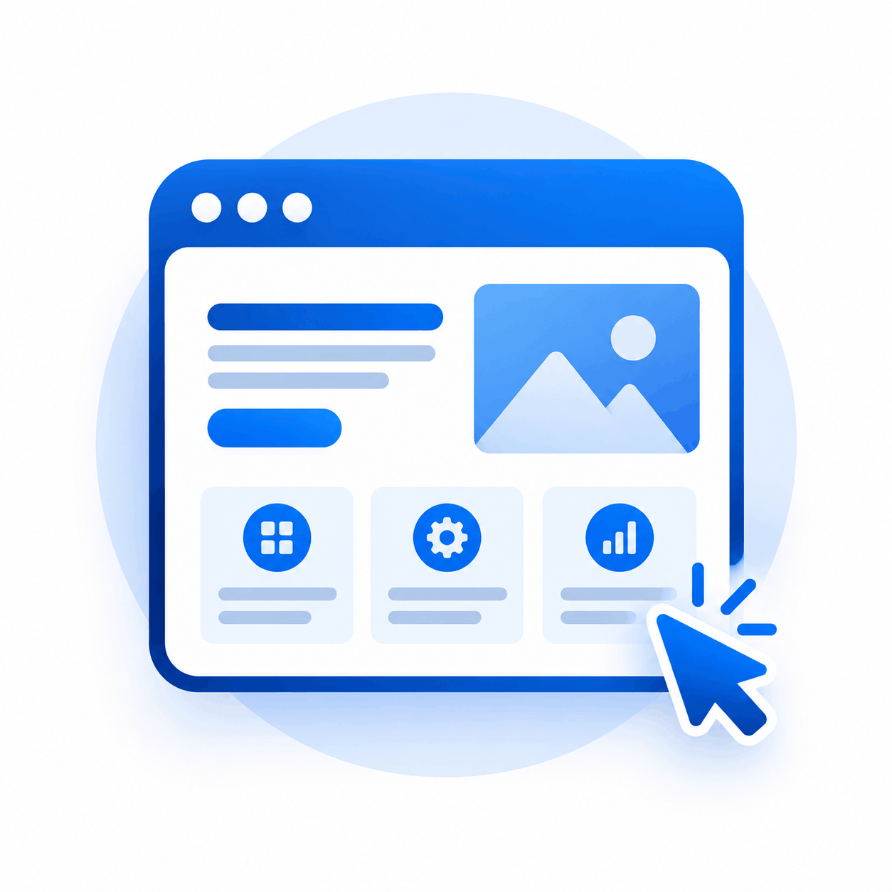 Modern Landing Page Icon