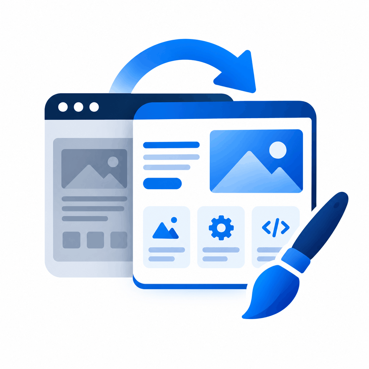 Website Redesign Refresh Icon